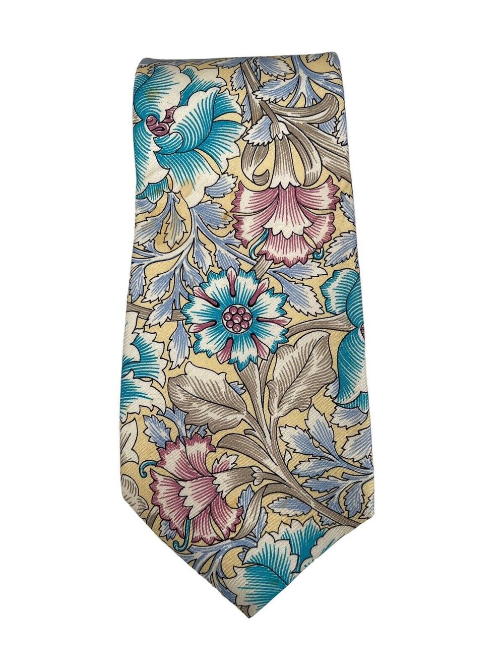 Vintage Christian Dior Necktie Silk Neck Tie Floral